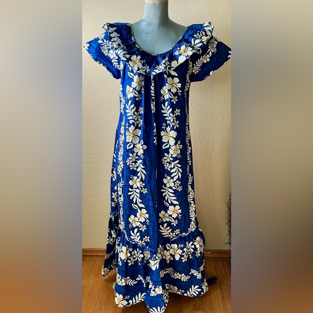 Hawaiian Mumu Maxi Dress